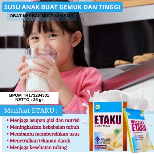 

Susu Anak Buat Gemuk Dan Tinggi - Penambah Gemuk - Vitamin Penambah Berat Badan - Peninggi Badan Anak - Suplemen Peninggi Badan Anak