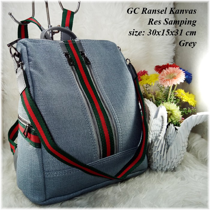 Gc Ransel Kanvas Res Samping