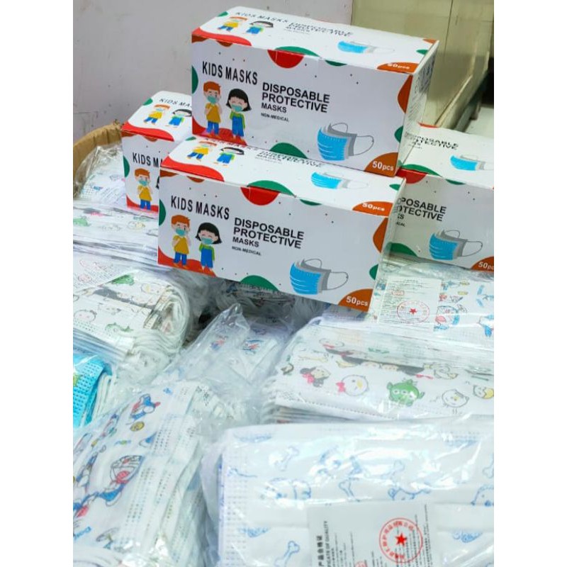 

3ply medis anak2 motif karakter 1 box isi 50pcs