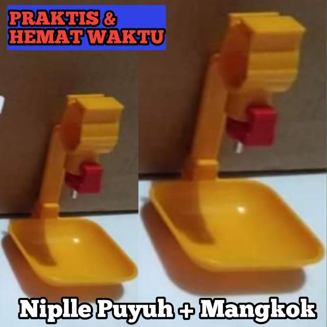 Niple Nipel Neple Nepel Nipple Ayam,bebek,puyuh + MANGKOK / TEMPAT MINUM OTOMATIS PUYUH/AYAM