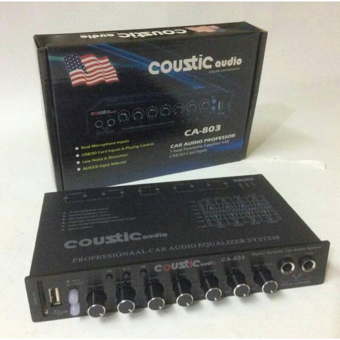 parametrik / pre amp / equalizer coustic audio ca - 803 bisa karaoke