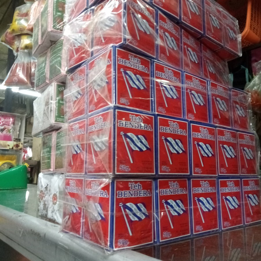 TEH BUBUK TEH BENDERA 1 PCS 50 gram - MINUMAN TEH