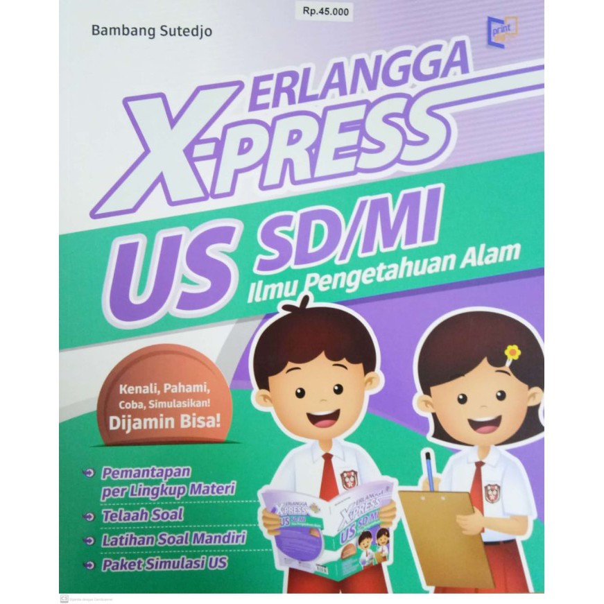 0025700110 - BUKU SOAL UN SD ERLANGGA (ORIGINAL) ERLANGGA X-PRESS US SD/MI IPA EDISI TERBARU