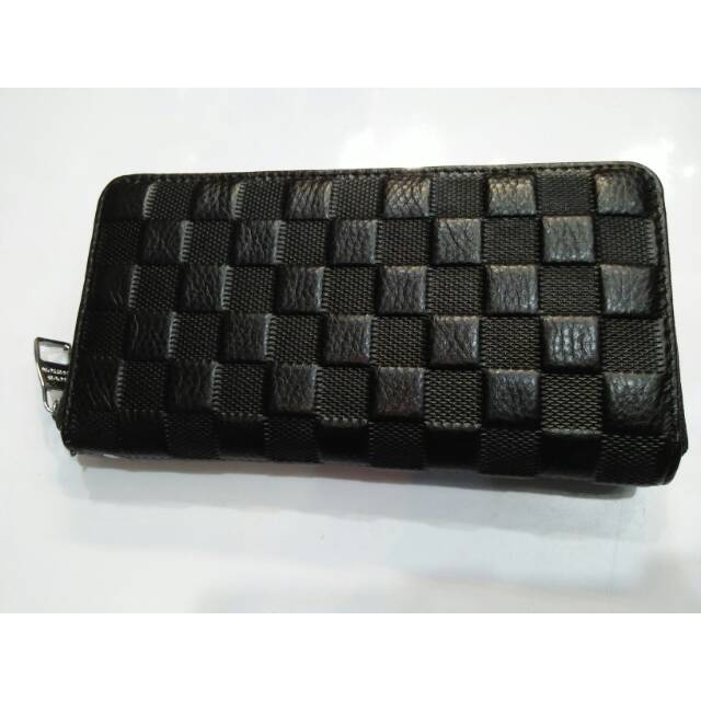 Dompet kulit catur emboss relseting import