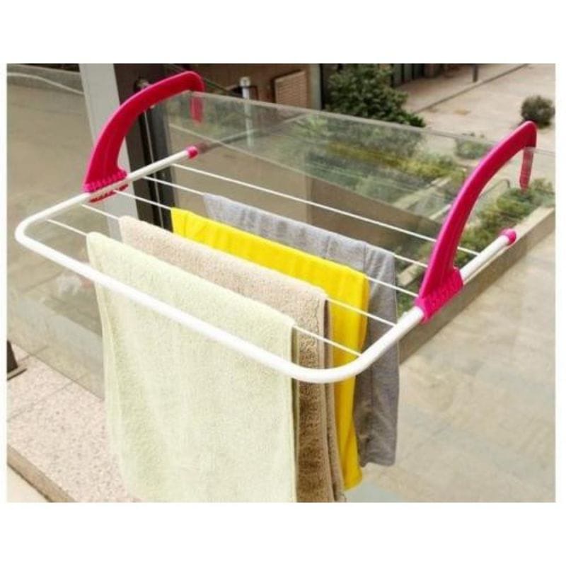 (HK_88)Jemuran Balkon /Hanger Balkon Jemuran Gantung /Gantungan Serbaguna Jemuran Baju Handuk Hanger Balkon Apartemen