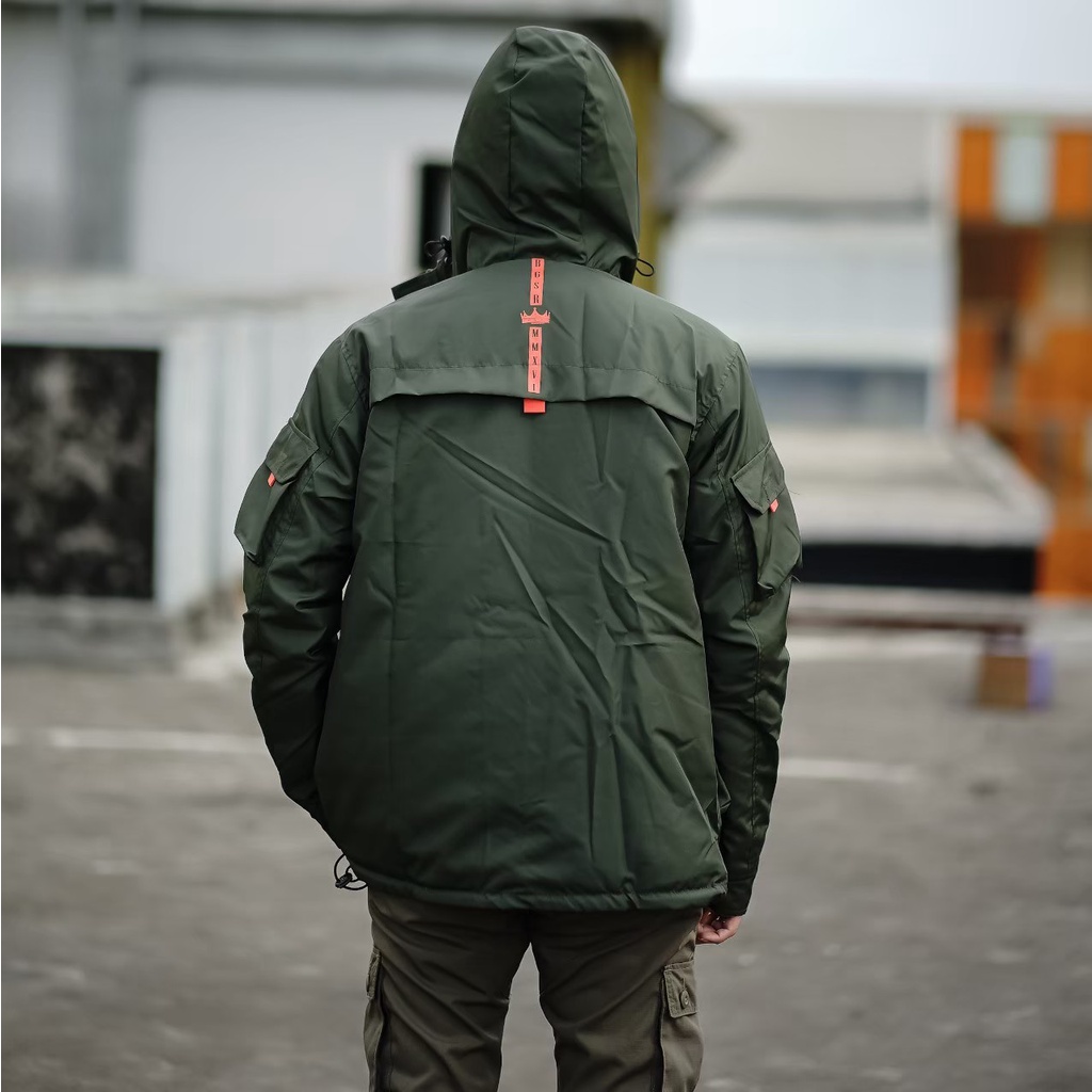 JAKET PRIA PARASUT  CASUAL JACKET COWO CEWE WATERPROFF OUTDOOR MURAH