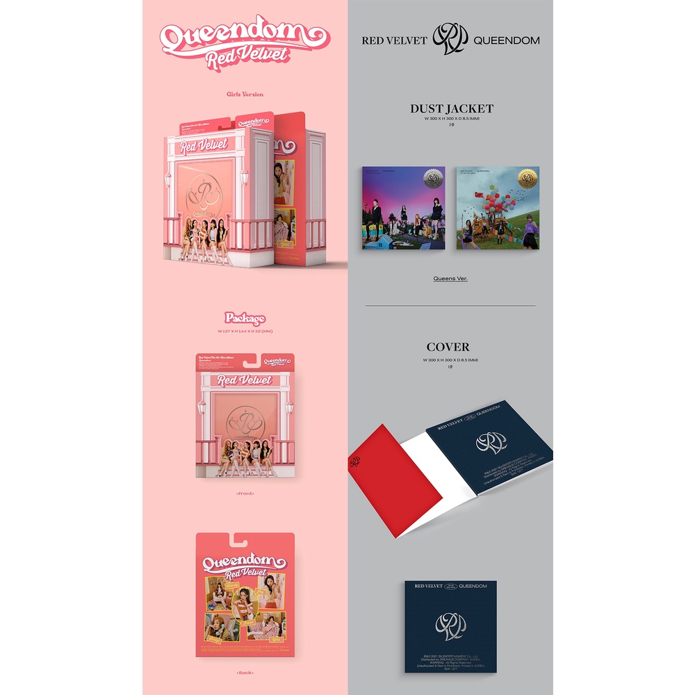 Red Velvet - 6th Mini Album QUEENDOM Case / Photobook Ver