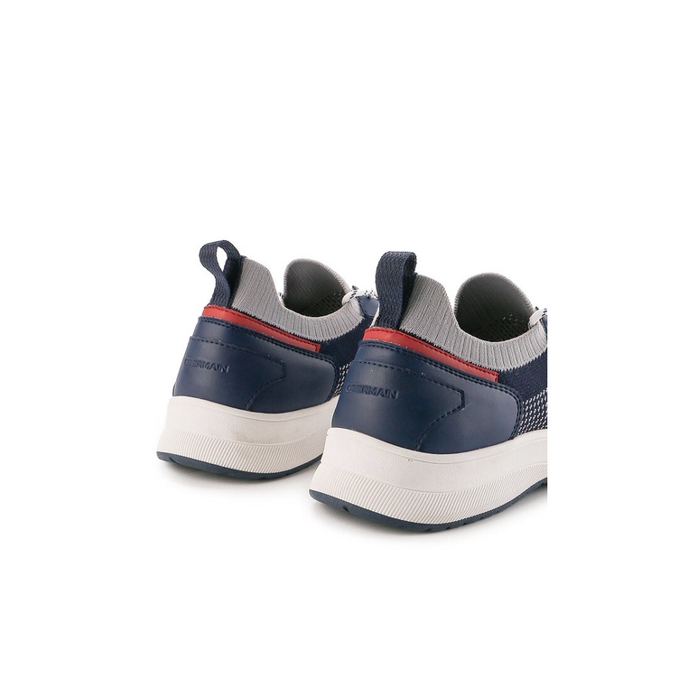 SEPATU SNEAKER OBERMAIN PRIA ORIGINAL CASUAL BRANDED BIRU NAVY OM05