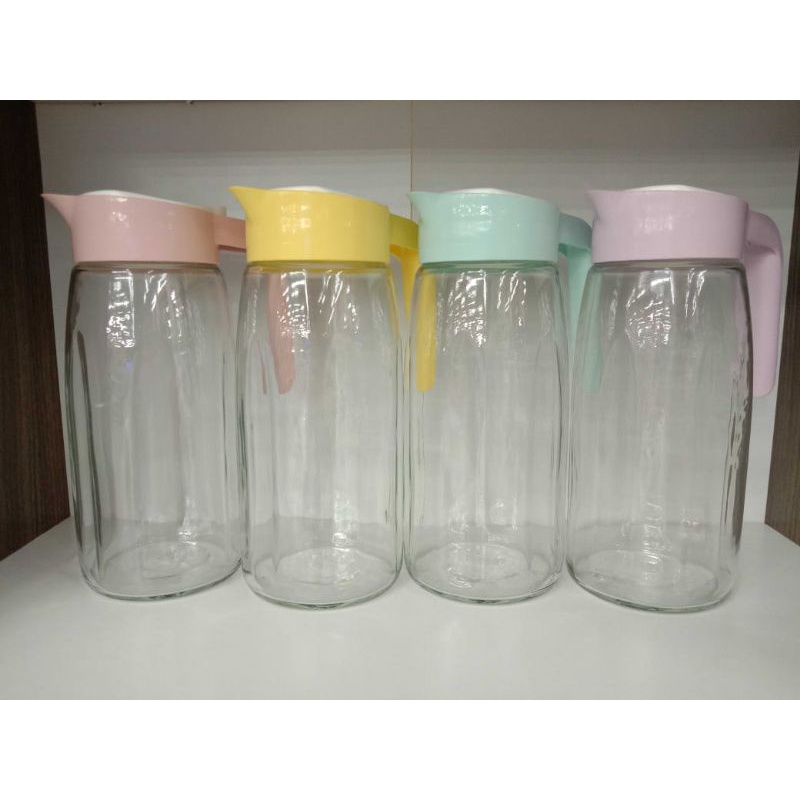 pitcher kaca fiesta BAGER tutup warna / tempat minyak