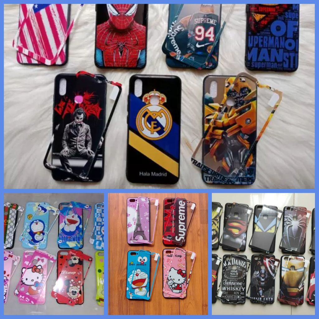 POPULER  CASE KARAKTER + TG SAMSUNG A71 J1 ACE A10S A20S A51 J7 PRIME A50 J2 CORE A20 J5 J2 PRIME