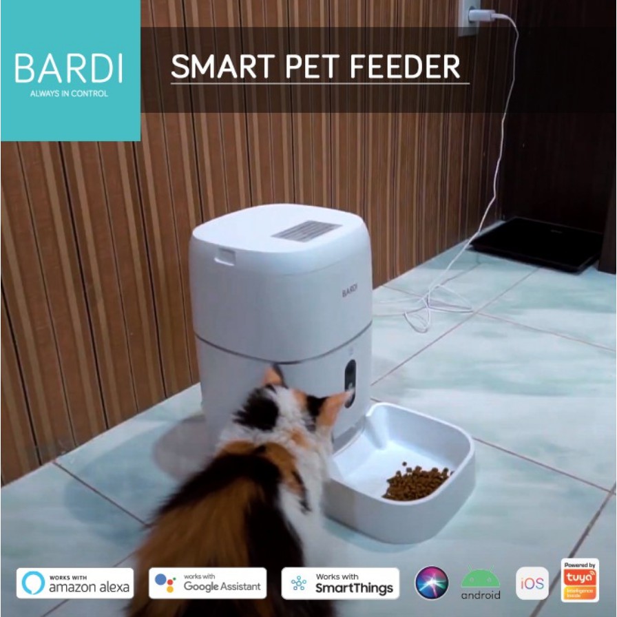 BARDI Smart Wi-Fi Pet Feeder (Dispenser Makanan Anjing/Kucing Otomatis)