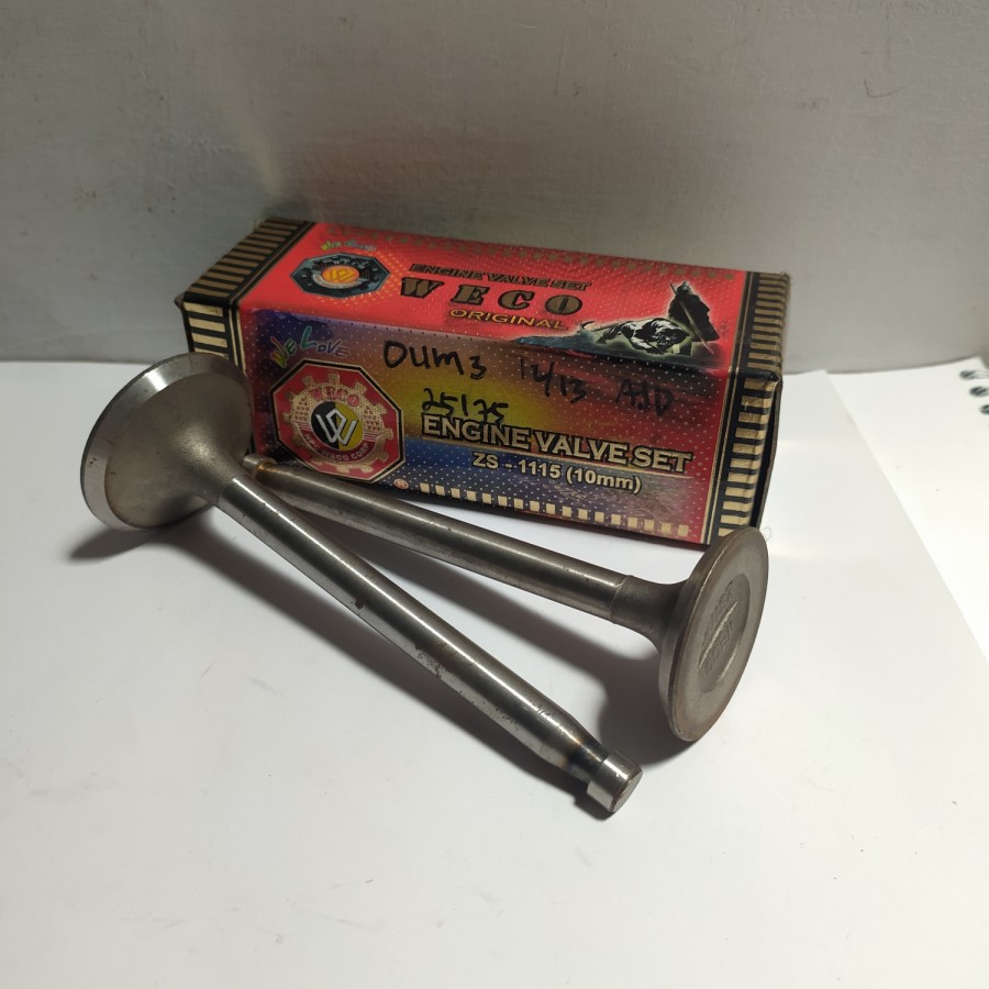 Engine Valve Set / Klep Set ZS1115 10mm Weco