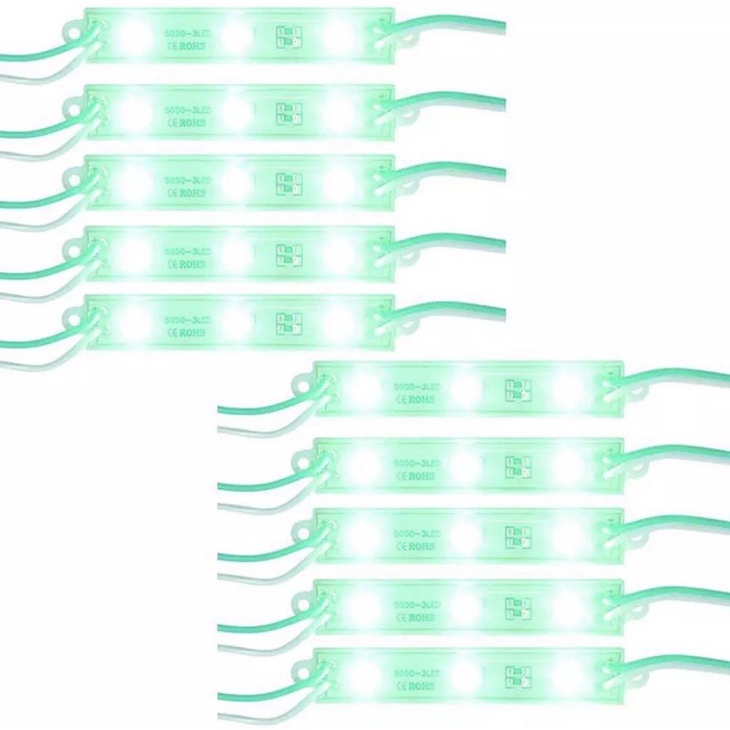 【checkout Rp1000】LAMPU LED MODUL 3 MATA STRIP MODULE LED CHIP DC12 VOLT -1.4 WATT PER 1 PCS LAMPU