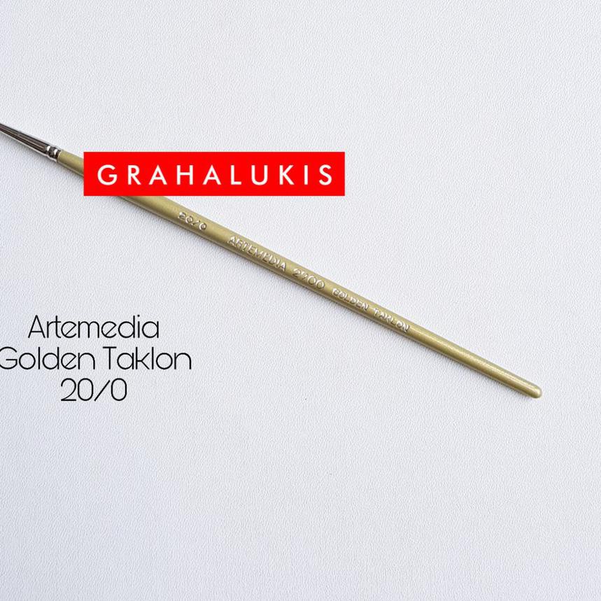 

♝*zdw-352 Artemedia Brush Golden Taklon 2700 no 20/0 **O.