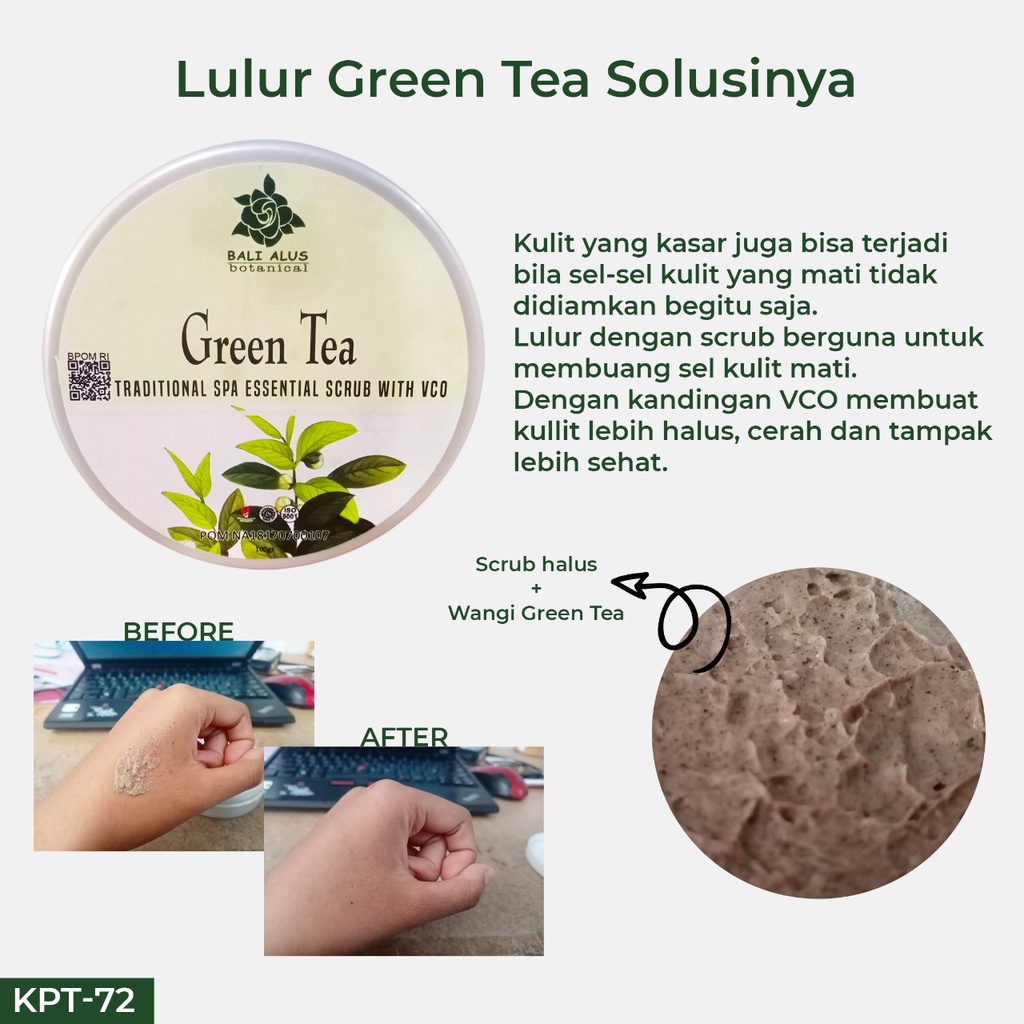 LULUR GREEN TEA BALI ALUS (KPT-72)