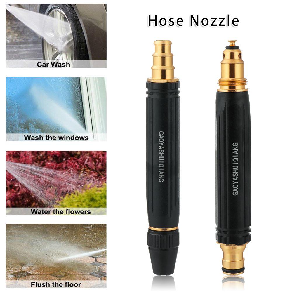Solighter Metal Nozzle Adjustable Pembersih Aksesoris Rumah Tangga Water Jet Nozzle Nosel Air