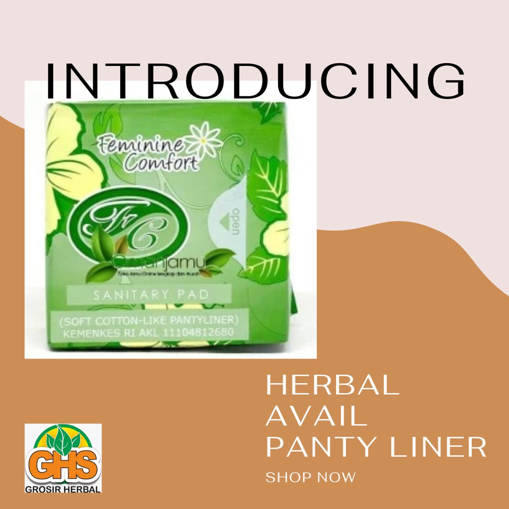 Pembalut Avail Hijau - Pantyliner Day Original - Pembalut Herbal Wanita