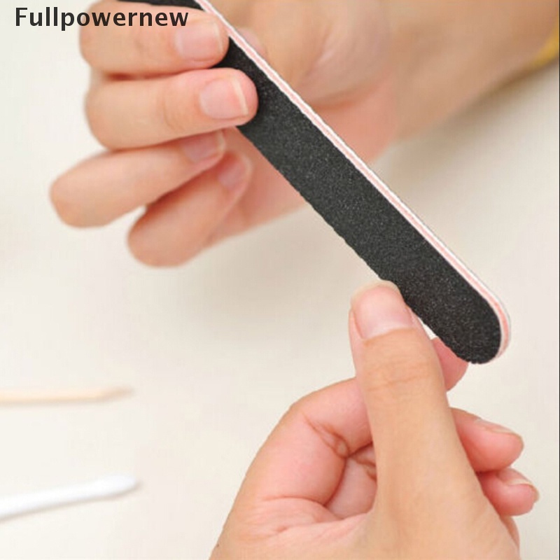 [FULL] 1 PCs New Black Double Sided Nail Art Manicure Sanding File Buffer Grits 100/180