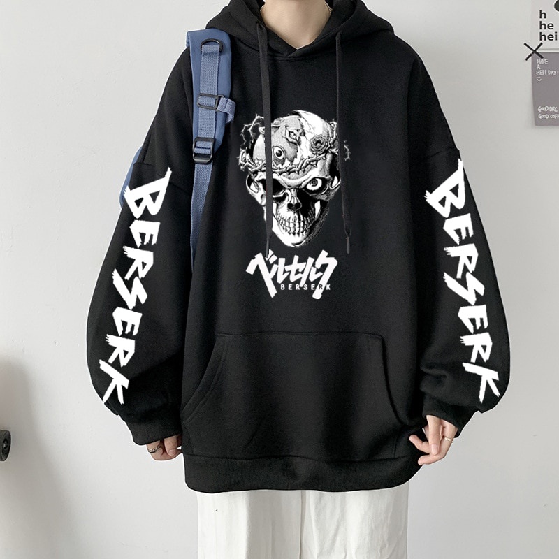 Hoodie Japan Anime BERSERK GUTS ANIME VINTAGE WASH TEE