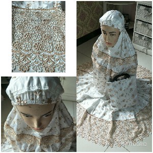 Mukena Sutra Paris Renda