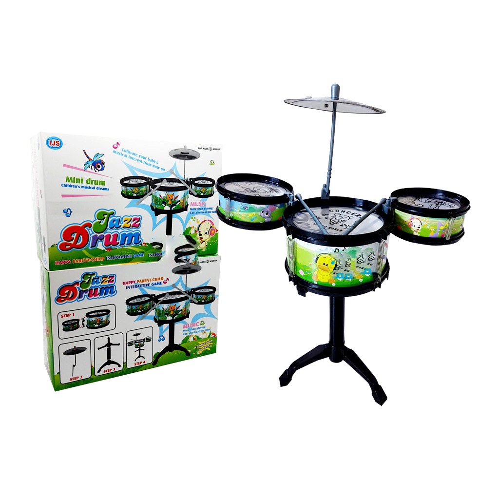 Mainan Jazz Drum Set Lokal / Mainan Anak Alat Musik Mini Drum / mainan edukatif anak Murah