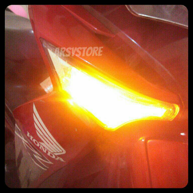 Lampu Led senja Motor Mobil T10 7014 11 titik Sein Mundur Super Terang Beat Vario Mio Garansi-6