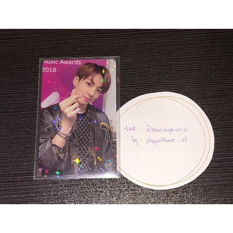 Photocard PC Bluray Memories 2018 BR18 BTS Jungkook