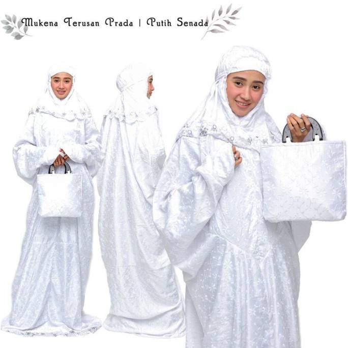 Mukena Prada Terusan - Putih