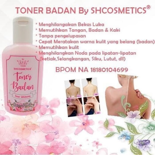 Toner Badan SHCOSMETICS Original