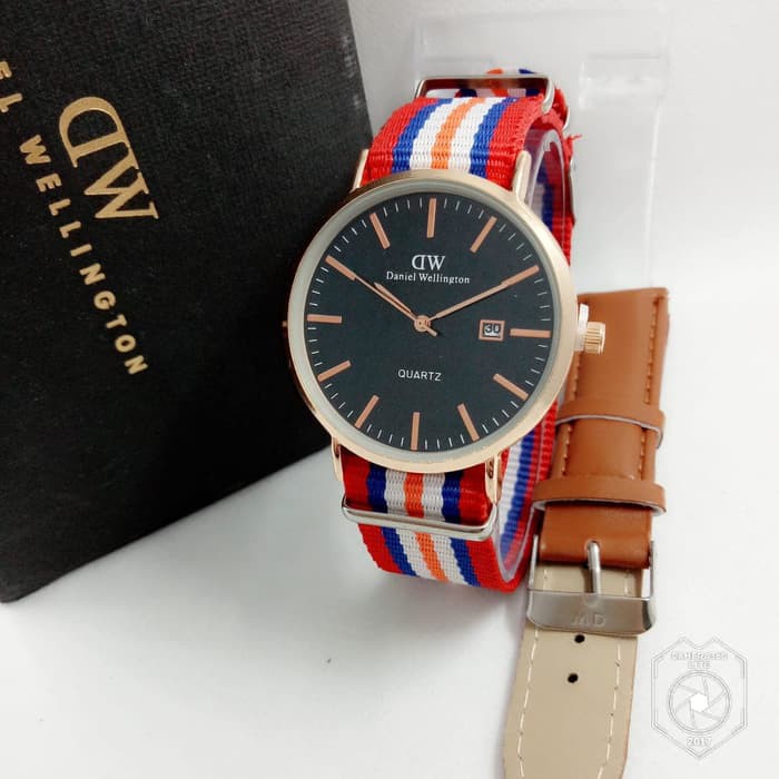 

D.W KANVAS TANGGAL PAKET KULIT RED BLUE WHITE ORANGE COVER BLACK(BROWN