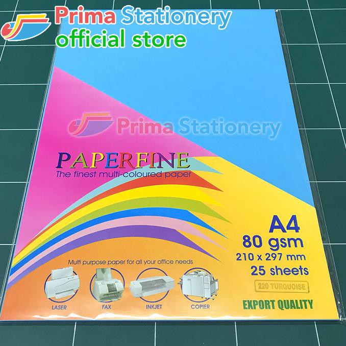 

Kertas HVS Warna Paperfine Turquoise