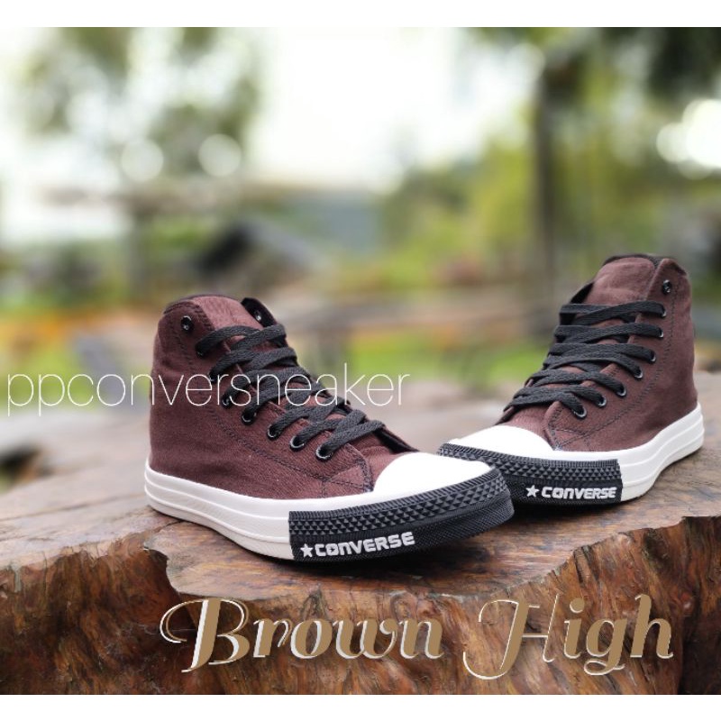 TERBARU BROWN Sepatu Converse Sneakers Chuck Taylor New Release Undefeated Coklat Brown