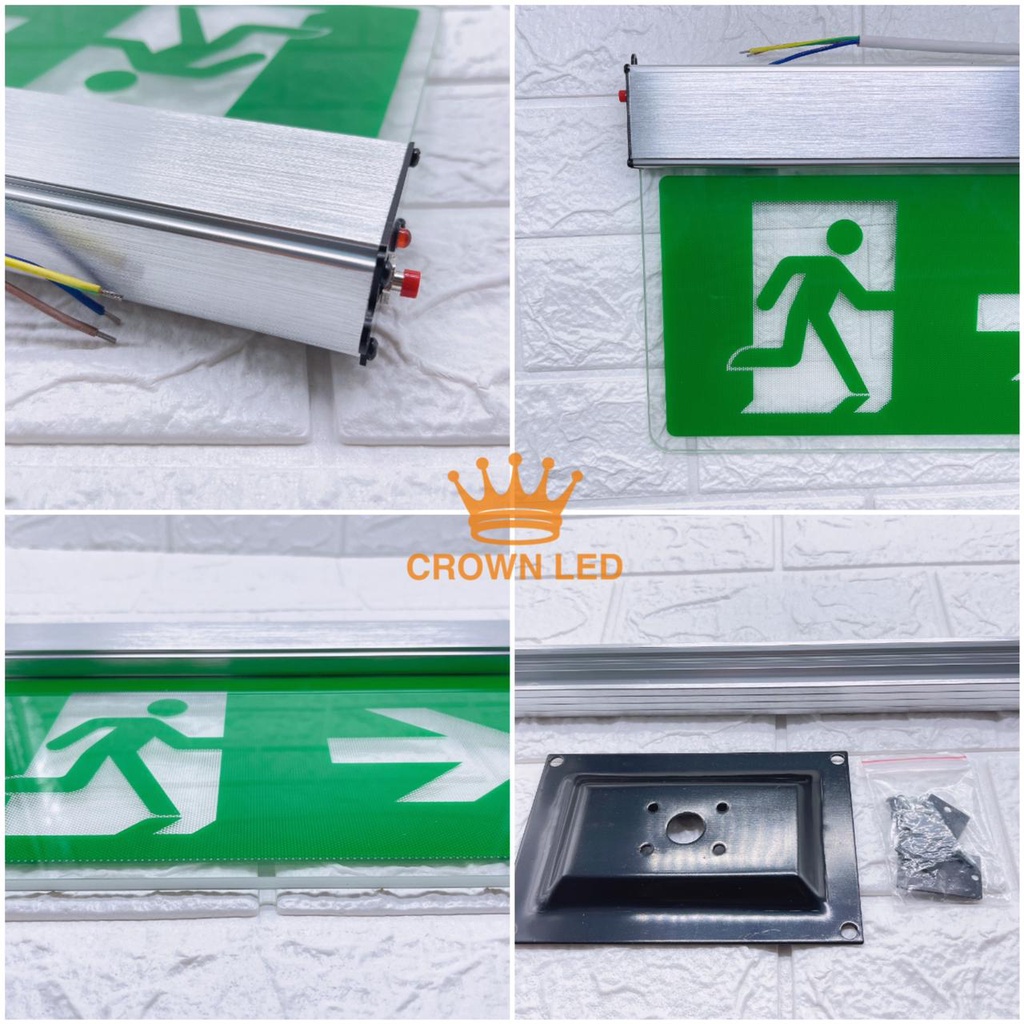 Lampu darurat EXIT LED / Lampu petunjuk darurat Emergency EXIT Lamp 2 sisi