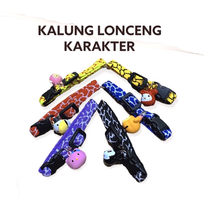 KALUNG KUCING MOTIF LONCENG KARAKTER / LONCENG BESAR