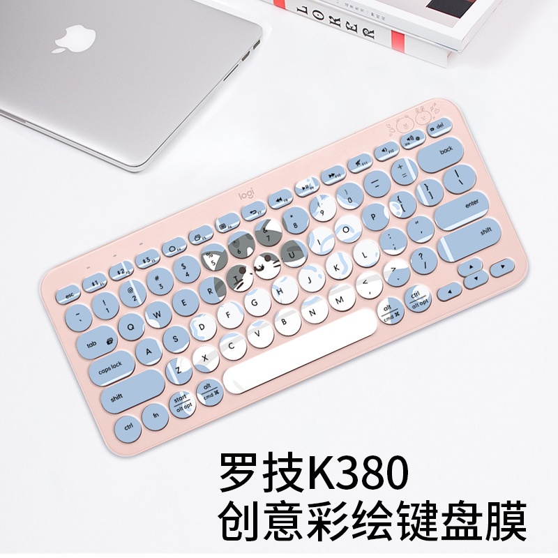 Cover Pelindung Keyboard Wireless Bluetooth K480 Anti Debu Motif Kartun Bunga Untuk Logitech K380