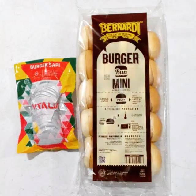 

Paket Burger Mini 500gr