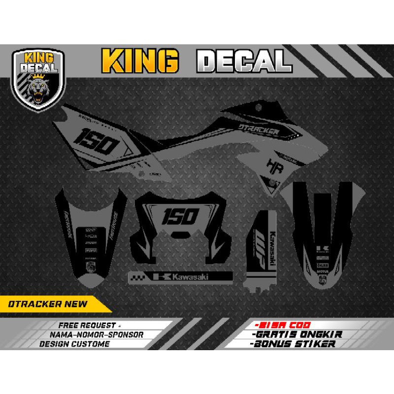 DECAL DTRACKER DECAL KLX BF KLX OLD KLX S DECAL KX CUSTOME DECAL MURAH KLX BF 150L DECAL CRF 150L 30