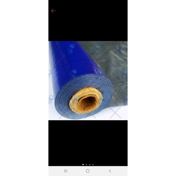 terpal rol a3 biru silver