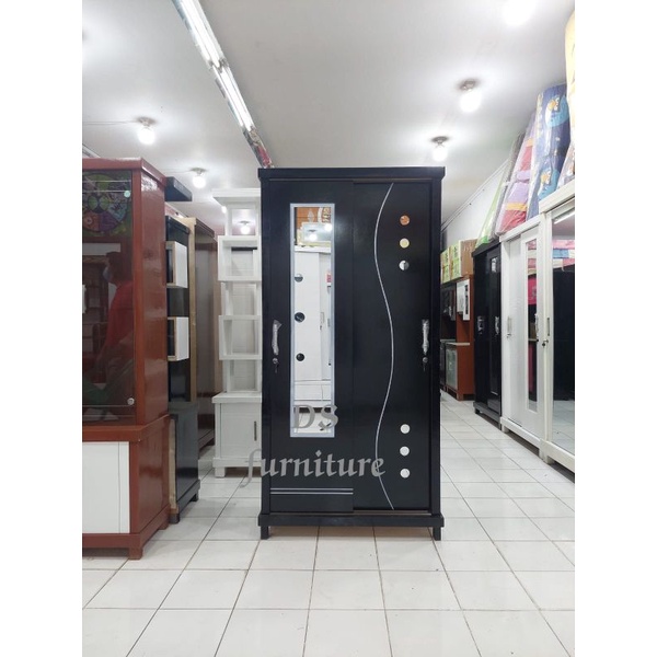 Lemari Pakaian Baju 2 Pintu , Lemari Baju Sleding , Lemari Pakaian Minimalis , Rak Baju 2 Pintu , Le