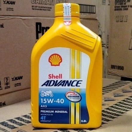 OLI MESIN MOTOR SHELL ADVANCE AX5 15W-40 800 ML