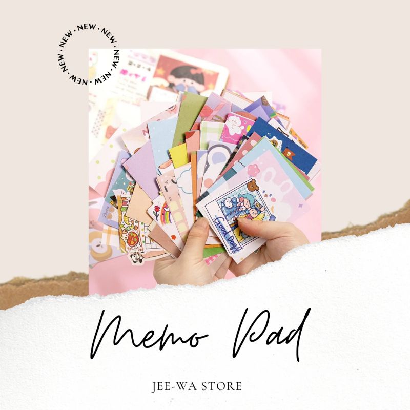 

[ JEE - WA ] Memo Cartoon | Memo Kartun | Memopad Notepad Murah | Paper Pad Untuk Journaling, Scrapbook, dll.