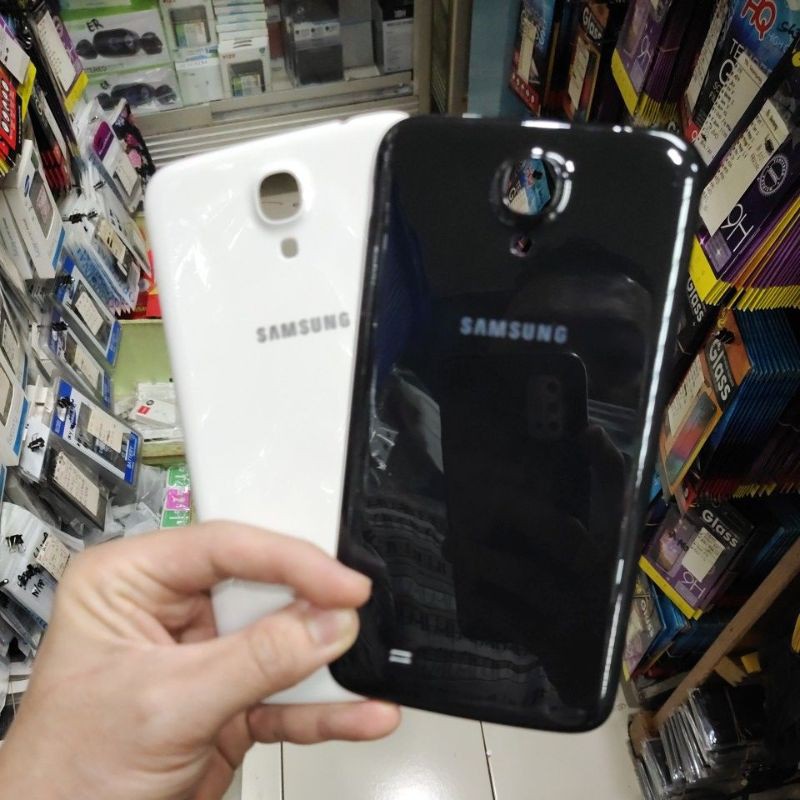 SAMSUNG MEGA 6.3 / i9200 / i9205 karet hitam softcase silikon dan tutup belakang mantul murah meriah