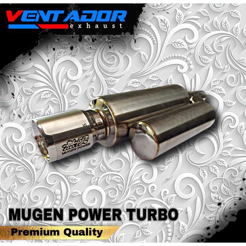 kenalpot racing mobil Mugen power racing Turbo Premium brand original ventador