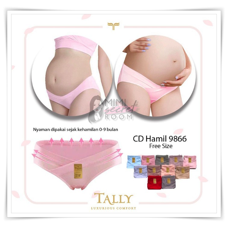 ❤ MIMI ❤ Celana Dalam Wanita Ibu Hamil Sepinggul Mini Cut Tally 9866 9859 CD hamil All Size