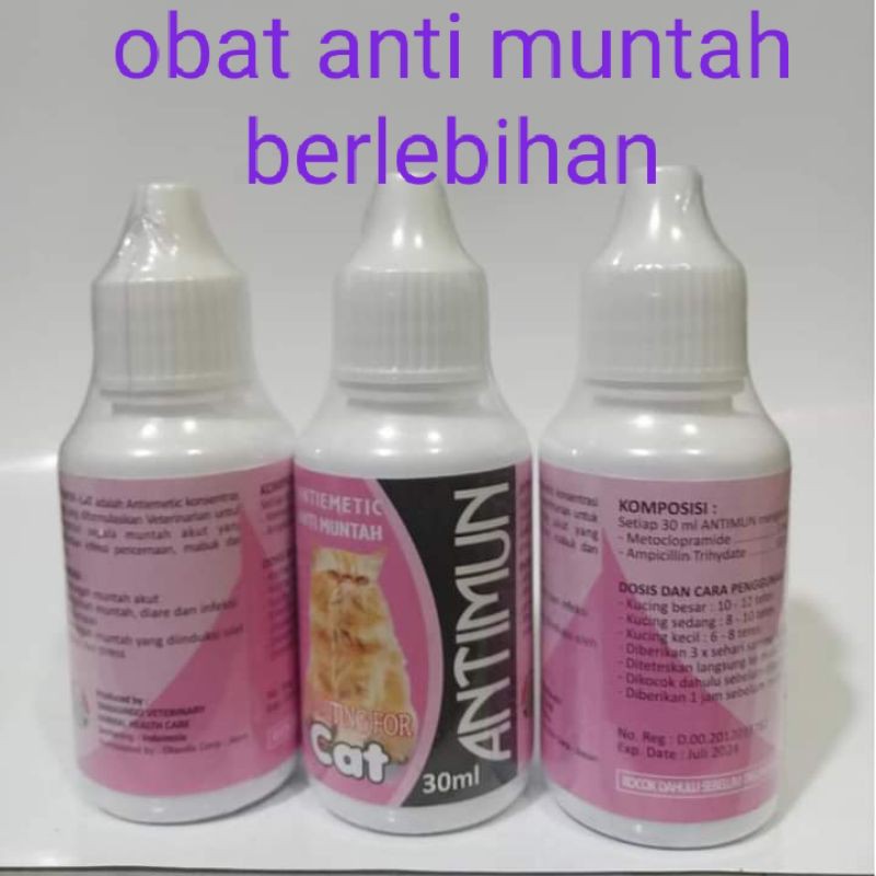 Antimun Cat 30ml Obat Anti Muntah Kucing