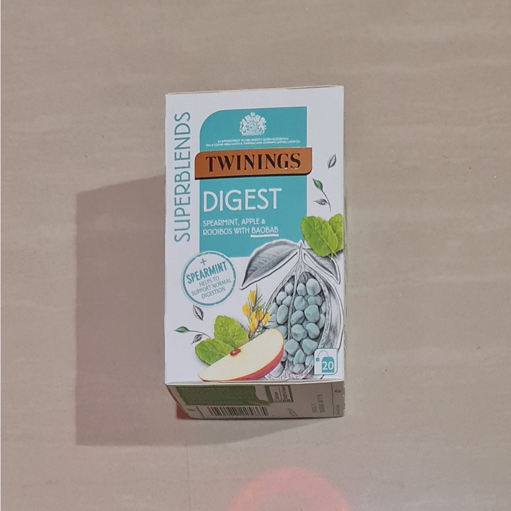 Twinings Superblends Digest Spearmint Apple Rooibos Baobab 20 x 1,75 Gram