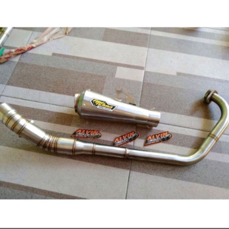 Knalpot racing FANTERA leher paten pnp Satria Fu bor up 155cc/200cc