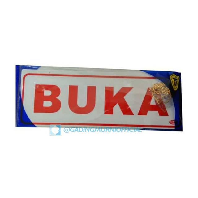 

Label Acrylic Besar Buka Tutup merk gm