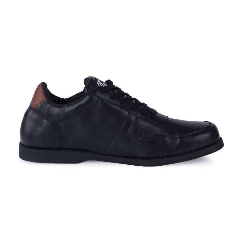 Sepatu Kasual Sneaker Pria BLACK Terbaru | Sepatu Formal Pria Pantofel Hitam Kulit Stylish Premium | Sepatu Pesta kantor Formal Sekolah Distro Mils Premium Exclusive Modern | Sepatu Casual Santai Kerja Kantor Series Street