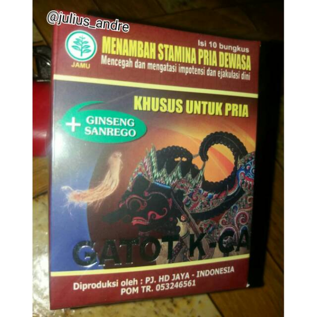 Gatot kaca serbuk + gingseng sanrego